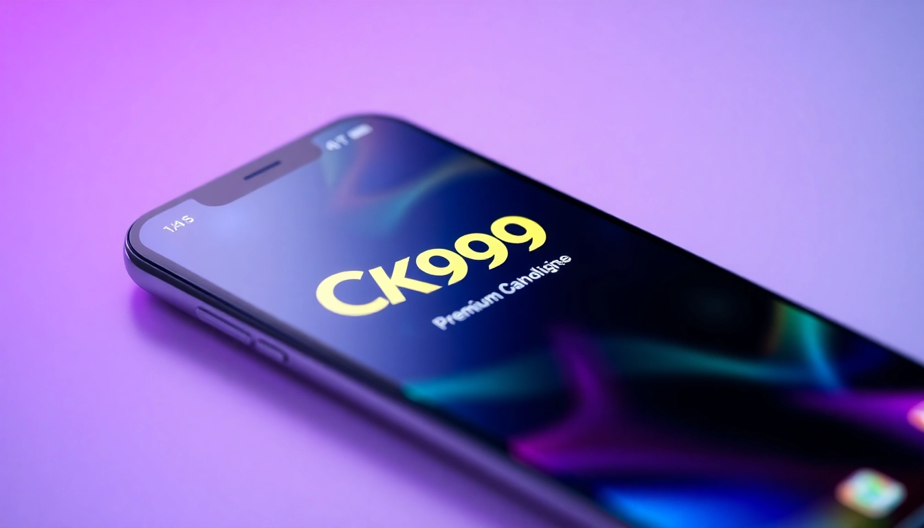 CK999 crypto casino app interface displaying live betting and slot options for online users.