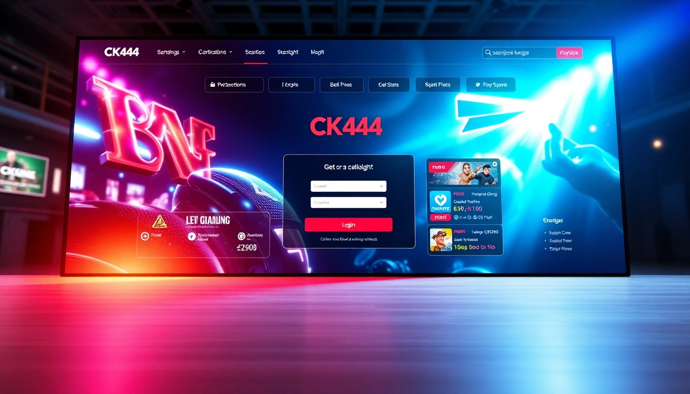 Effortless ck444 login page with vibrant visuals, intuitive design, and secure access, guiding players to their gaming journey with ease.