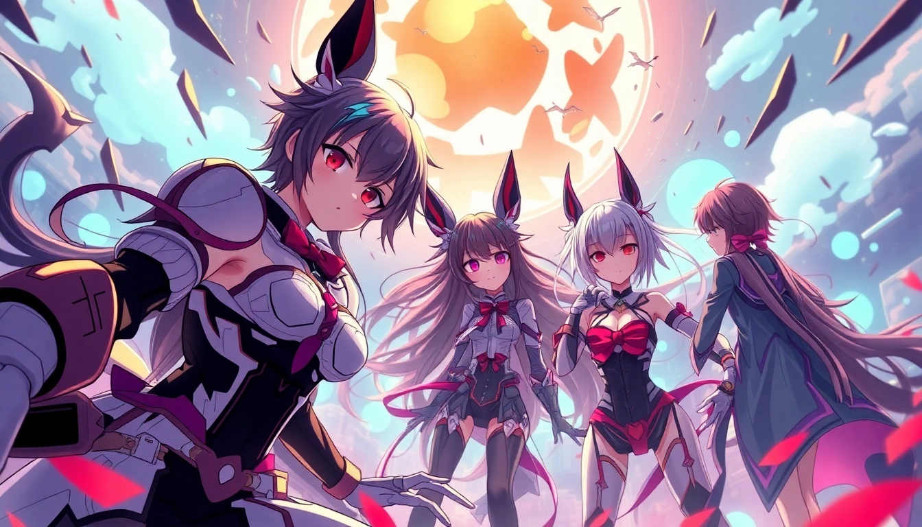Close-up of AI generated hentai artwork showcasing detailed character expressions and vibrant colors for realistic visual impact.