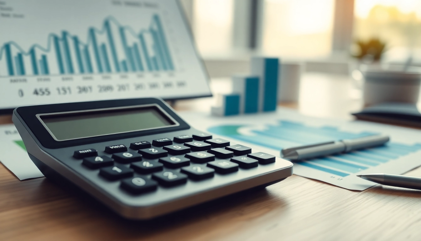 Investors reviewing a detailed Investment Guide UK with financial charts and tools for